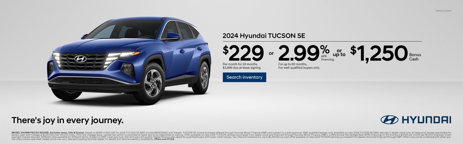 2024 Hyundai Tucson SE offer 